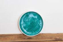 Load image into Gallery viewer, Blue Ceramic Rimmed Dish Vintage Pottery Candy, Ring, or Soap Dish - Eagle&#39;s Eye Finds
