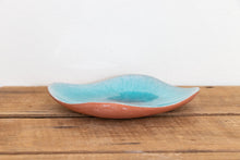 Load image into Gallery viewer, Blue Ceramic Square Dish Vintage Pottery Candy, Ring, or Soap Dish - Eagle&#39;s Eye Finds

