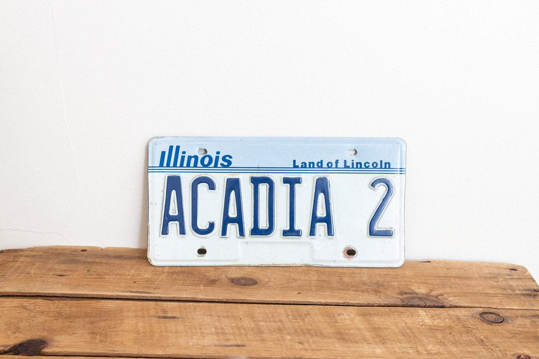 ACADIA 2 Illinois Vanity License Plate Vintage National Park Wall Hanging Decor - Eagle's Eye Finds