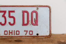 Load image into Gallery viewer, 35 DQ Ohio 1970 License Plate Vintage Wall Hanging Decor - Eagle&#39;s Eye Finds
