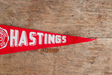 Load image into Gallery viewer, Hastings College Nebraska Mini Felt Pennant Vintage College Wall Decor - Eagle&#39;s Eye Finds
