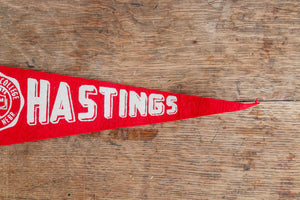 Hastings College Nebraska Mini Felt Pennant Vintage College Wall Decor - Eagle's Eye Finds