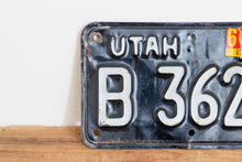 Load image into Gallery viewer, Utah 1968 Motorcycle License Plate Vintage Wall Hanging Decor - Eagle&#39;s Eye Finds
