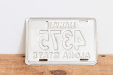 Load image into Gallery viewer, Hawaii 1975 Motorcycle License Plate Vintage Wall Hanging Decor - Eagle&#39;s Eye Finds
