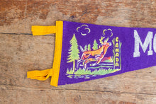 Load image into Gallery viewer, Montreal Quebec Canada Vintage Purple Felt Pennant - Eagle&#39;s Eye Finds
