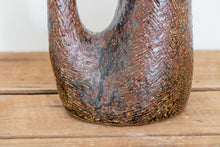 Load image into Gallery viewer, Student Pottery Brown Pitcher Vintage Ceramic Decor - Eagle&#39;s Eye Finds
