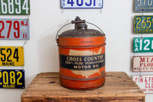 Load image into Gallery viewer, Sears Cross Country Oil Can Vintage 5 Gallon Gas and Oil Collectible - Eagle&#39;s Eye Finds
