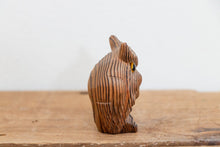 Load image into Gallery viewer, Wooden Owl Figurine Vintage Made in Japan Shelf Decor - Eagle&#39;s Eye Finds
