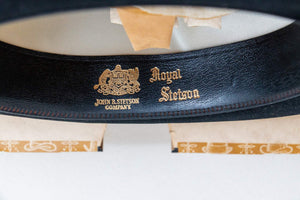 Royal Stetson Black Fedora Hat Vintage Costume Theater - Eagle's Eye Finds