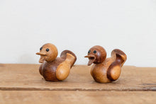 Load image into Gallery viewer, Wooden Duck Figurines Vintage Wood Shelf Decor - Eagle&#39;s Eye Finds
