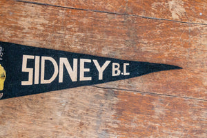 Sydney BC Canada Felt Pennant Vintage British Columbia Wall Art Decor - Eagle's Eye Finds