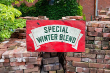 Load image into Gallery viewer, Conoco Winter Blend Sign and Vintage Cap and Gown Painted Sign - Eagle&#39;s Eye Finds
