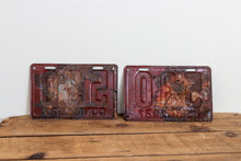 Load image into Gallery viewer, 530 Connecticut 1927 License Plate Pair 3 Digit Low Number Vintage Wall Decor - Eagle&#39;s Eye Finds
