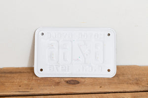 PEI 1976 Motorcycle License Plate Vintage Prince Edward Island Canada Wall Hanging Decor - Eagle's Eye Finds