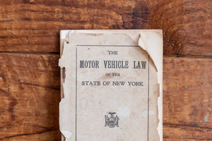 1924 New York Motor Vehicle Law Booklet Vintage Car Automobile Ephemera - Eagle's Eye Finds