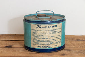 Glascote Enamel Photography Supply Tin Vintage Long Island New York Advertising - Eagle's Eye Finds