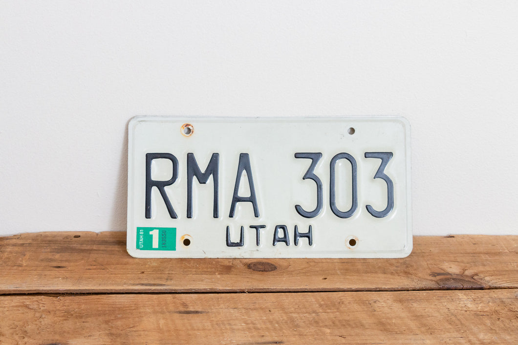 Utah 1981 License Plate Vintage Wall Hanging Decor - Eagle's Eye Finds