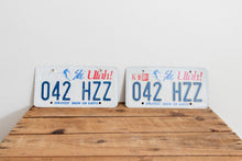 Load image into Gallery viewer, Utah 1996 License Plate Pair Vintage Wall Hanging Decor - Eagle&#39;s Eye Finds
