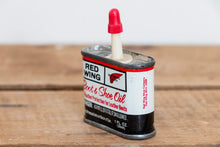 Load image into Gallery viewer, 1 oz. Red Wing Boot Oil Can Vintage Advertising Decor - Eagle&#39;s Eye Finds
