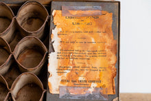 Load image into Gallery viewer, Metal Egg Shipping Container Primitive Vintage Divided Container Easter Decor - Eagle&#39;s Eye Finds
