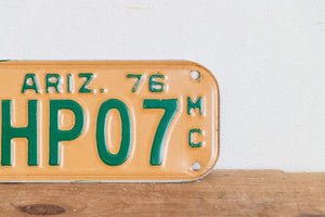 Arizona 1976 Motorcycle License Plate Vintage Wall Hanging Decor - Eagle's Eye Finds