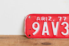 Load image into Gallery viewer, Arizona 1977 Motorcycle License Plate Vintage Wall Hanging Decor - Eagle&#39;s Eye Finds
