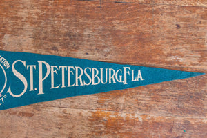 St. Petersburg Florida Felt Pennant Vintage De Soto Celebration Wall Decor - Eagle's Eye Finds