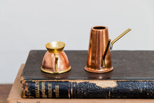 Load image into Gallery viewer, Mini Copper Coffee Pot Makers Vintage Little Turkish Cafe Decor - Eagle&#39;s Eye Finds
