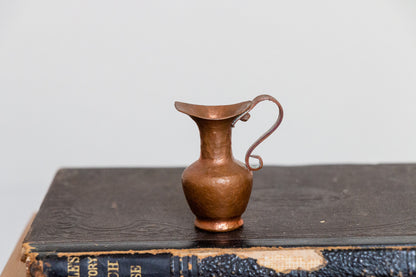 Mini Rustic Pitcher Vintage Metal Water Jug - Eagle's Eye Finds