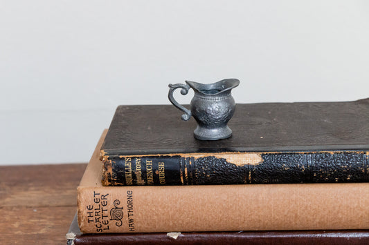 Mini Gray Pitcher Vintage Metal Water Jug - Eagle's Eye Finds