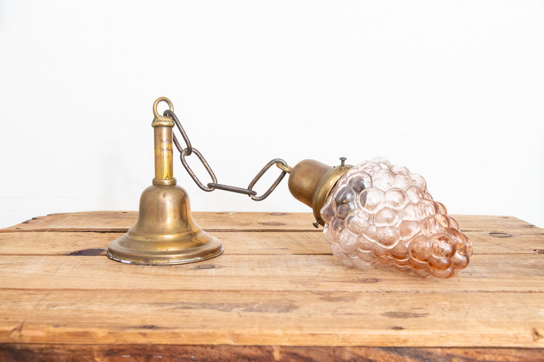 Grape Bunch Hanging Swag Lamp Vintage Wine Lover Decor - Eagle's Eye Finds
