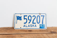 Load image into Gallery viewer, Alaska 1963 License Plate Vintage 1962 Wall Decor - Eagle&#39;s Eye Finds
