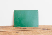 Load image into Gallery viewer, Deliver Goods in Rear Tin Sign Vintage Green Wall Decor - Eagle&#39;s Eye Finds
