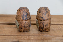 Load image into Gallery viewer, Fitz and Floyd Owl Shakers Vintage Japan Ceramic Stoneware Salt Pepper - Eagle&#39;s Eye Finds

