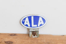 Load image into Gallery viewer, ALA Radiator Badge Vintage Porcelain Enamel Automotive Legal Association - Eagle&#39;s Eye Finds
