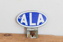 Load image into Gallery viewer, ALA Radiator Badge Vintage Porcelain Enamel Automotive Legal Association - Eagle&#39;s Eye Finds
