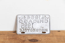 Load image into Gallery viewer, 1964 Chicago Motorcycle Tax Tag Vintage License Plate Auto Collectible - Eagle&#39;s Eye Finds
