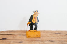Load image into Gallery viewer, Mr. Jiggs and Maggie Bookends Vintage Bringing Up Father Comic Homemade Wood Decor - Eagle&#39;s Eye Finds
