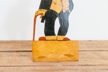 Load image into Gallery viewer, Mr. Jiggs and Maggie Bookends Vintage Bringing Up Father Comic Homemade Wood Decor - Eagle&#39;s Eye Finds
