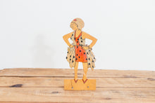 Load image into Gallery viewer, Mr. Jiggs and Maggie Bookends Vintage Bringing Up Father Comic Homemade Wood Decor - Eagle&#39;s Eye Finds
