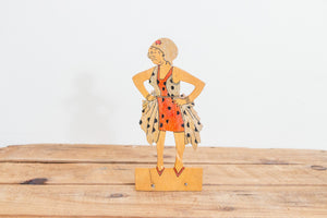 Mr. Jiggs and Maggie Bookends Vintage Bringing Up Father Comic Homemade Wood Decor - Eagle's Eye Finds