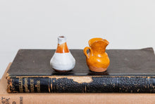 Load image into Gallery viewer, Mini White and Tan Vases Vintage Ceramic Decor - Eagle&#39;s Eye Finds
