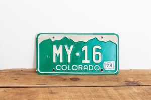 MY 16 Colorado 1977 License Plate Vintage 1978 Wall Hanging Decor - Eagle's Eye Finds