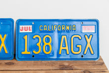 Load image into Gallery viewer, California 1977 License Plate Pair Vintage Wall Hanging Decor - Eagle&#39;s Eye Finds
