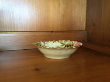 Load image into Gallery viewer, Rose and Gold Bowl Vintage Set of 5 Ceramic Scalloped Gilt Edged Bowl - Eagle&#39;s Eye Finds
