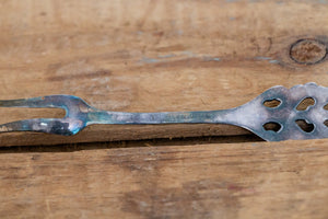 Tea Serving Utensils Vintage Silver Plated Jam Spoon and Lemon Fork - Eagle's Eye Finds