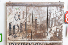 Load image into Gallery viewer, Chippy White Wooden Trade Sign Vintage Idle Hour Apartments Rustic Farmhouse Decor - Eagle&#39;s Eye Finds
