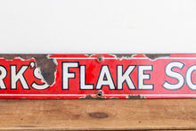 Load image into Gallery viewer, Kirk&#39;s Flake Soap Sign Vintage Red Porcelain Bathroom Decor - Eagle&#39;s Eye Finds
