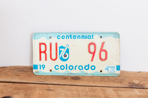 Colorado 1976 License Plate Vintage Centennial Wall Hanging Decor - Eagle's Eye Finds