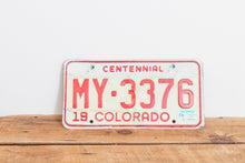 Load image into Gallery viewer, Colorado 1976 License Plate Vintage Boulder Centennial Wall Hanging Decor - Eagle&#39;s Eye Finds
